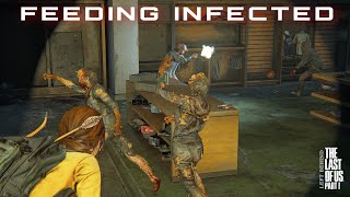 Ellie Feeding Fireflies To Infected - The Last of us part 1 LEFT BEHIND (PS5)