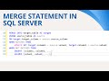 58 Merge Statement in SQL Server