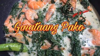 Ginataang Pako || Ferm with Shrimp || fresh Vegetables || Panlasang Pinoy || Pinoy Recipe