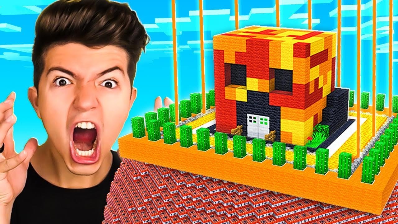 NEVER Break Into Preston's IMPOSSIBLE Minecraft House! - YouTube