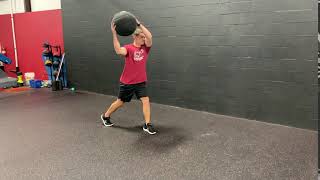 CresseyMedBall.com: Split-Stance Medicine Ball Diagonal Stomp