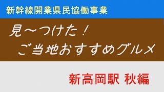 見～つけた！ご当地おすすめグルメ　新高岡駅　秋編