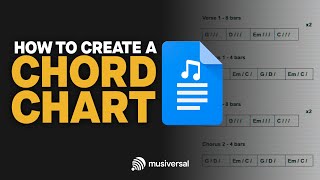 How To Create A Chord Chart From Scratch!