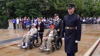 Villages Honor Flight Mission 63 Wreath Laying Ceremony at Arlington National Cemetery.