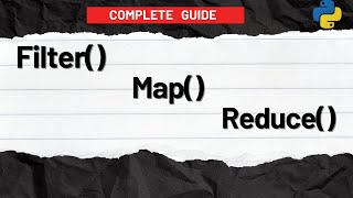 The SECRET to Faster Python Coding with Map( ) ,Filter( ) , Reduce( )