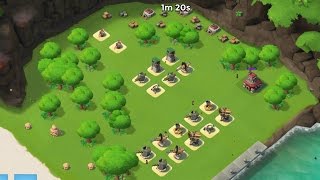 Hammerman 's HQ LVL 30 | Warrior or Hooka | How to Destroy Boss Bases NEW 2017 | Boom Beach