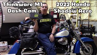 Thinkware M1 Motorsports Dash Cam Honda VT750 Shadow Areo Install \u0026 Review #motorcycle #dashcam