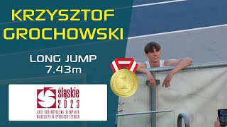 KRZYSZTOF GROCHOWSKI | 𝙇𝙊𝙉𝙂 𝙅𝙐𝙈𝙋 ♂️ | U18 🇵🇱 ATHLETICS CHAMPIONSHIPS - CHORZÓW 2023 #longjump