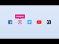 Social Media Buttons with Tooltip using HTML & CSS