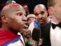 Floyd Money Mayweather talks shit to sugar shane mosley