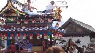 平成27年　三佐 野坂神社 春季大祭 本宮　御旅所での練り２