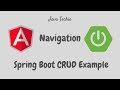 Angular Navigation | SpringBoot CRUD Example | Java Techie