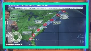 10 Weather: All Tampa Bay-area watches, warnings dropped for Tropical Storm Elsa