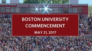 Boston University Commencement 2017