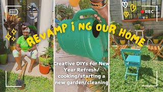 Revamping  our African home Home: Creative DIYs for New Year Refresh/ cooking/ gardening/cleaning