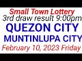 STL - QUEZON,CITY,MUNTINLUPA CITY February 10, 2023 3RD DRAW RESULT