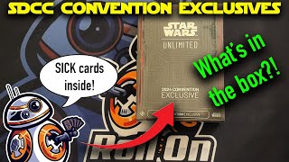 OPENING the Star Wars Unlimited CONVENTION EXCLUSIVES!! These Cards are SWEET! SDCC 2024