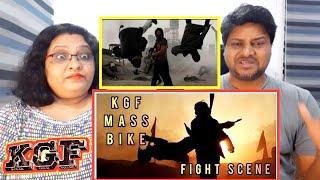 KGF Bike Fight Scene Reaction | YASH | KGF CHAPTER 1 Movie Scenes | #kgfmovie | KGF Reaction | #kgf