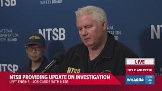 NTSB says left engine detachment is focus of crash investigation