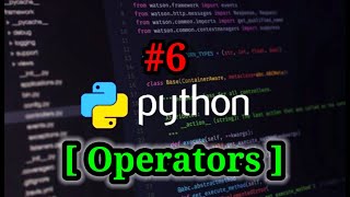 #6 | Operators in Python - Part 1 | #Python | #TeamDelta |