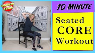 Seated Core Exercises | Chair Workout | Decrease Back Pain!