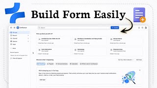 How to Create a Form in Confluence (start form quickly)