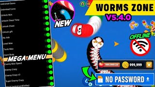 Worms Zone io Mod Apk V5.4.0 Terbaru 2024 | MEGA MENU Unlimited Coin & Unlock All Skin UPDATE!!