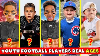 Youth FOOTBALL PLAYERS Real Names \u0026 Ages 2025