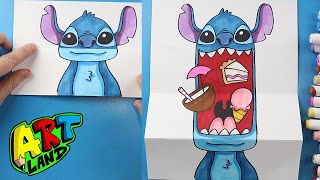 How to Draw a Stitch Surprise Fold