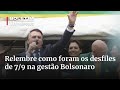 Relembre como foram os desfiles de 7 de Setembro na gestão Bolsonaro