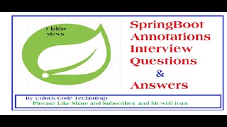 Spring Boot Annotations Questions & Answers | Annotations Spring Boot | Java Spring Boot FAQ | Java