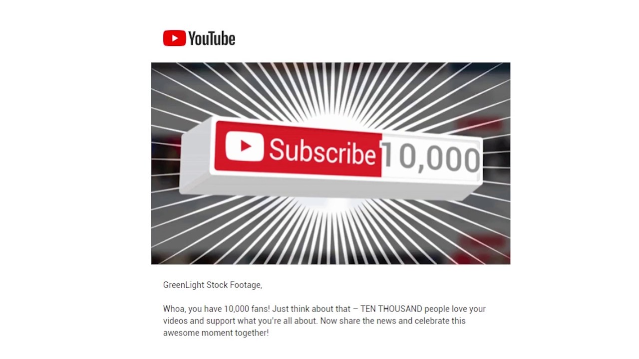 10 000 Subs Youtube