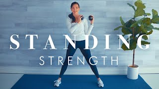 Strength Training Workout for Seniors & Beginners // Full Body all Standing w/ 1 Dumbbell