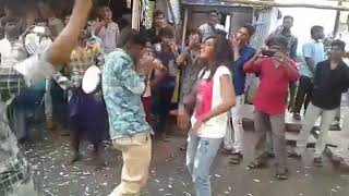 Madurai Young girl Marana kuthu dance for VIP 2 celebration in amirtham theatre