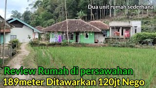 Kampung ci akar bikin betah‼️Rumah di persawahan mau di jual 120jt nego