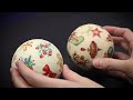 【diy デコパージュ ハンドメイド】クリスマスオーナメント christmas ornaments decoupage handmade