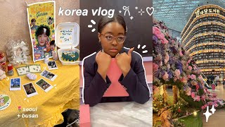 [한] mini korea vlog: moments in busan, karaoke, magnate cafe and food!