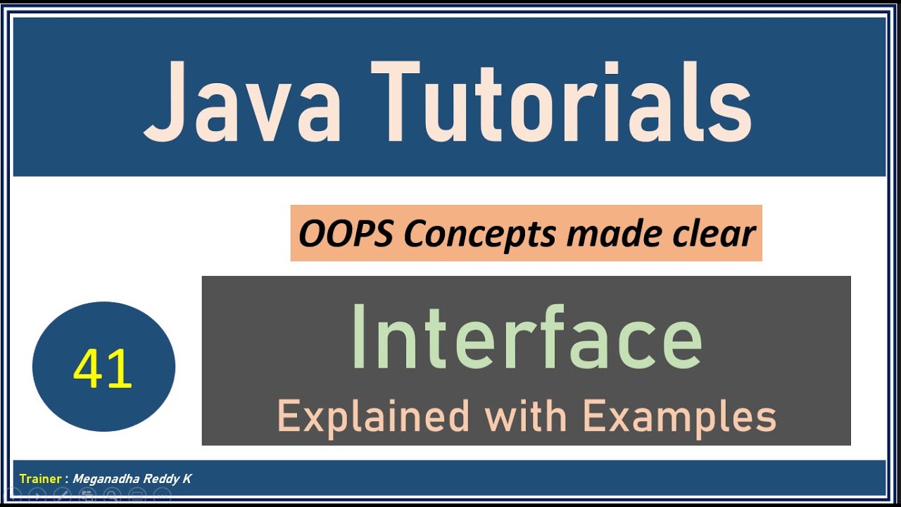 Java Tutorials Interfaces In Java 41 Youtube