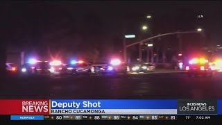 Deputy shot twice in Rancho Cucamonga responding to report of suspicious individual in vehicle