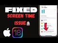 How To Fix Screen Time Bug Issue After IOS 18 Update In iPhone Or iPad (Latest Method 2024)