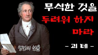 괴테 명언 | 인생명언 | 처세 | 서양철학 | 오디오북 | 10분