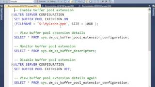 22 Using the Buffer Pool Extension in SQL Server