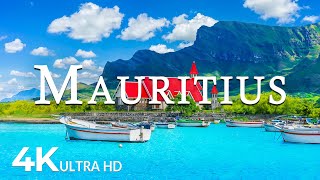 FLYING OVER MAURITIUS (4K UHD) - Soothing Music Along With Beautiful Nature Video - 4K Video ULTRAHD