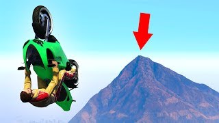 HOW FAR CAN YOU FLY WITH A BIKE? (GTA 5 Funny Moments)