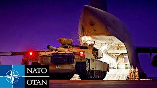 Footage US Military Loading Abrams Tank onto C-17 Globemaster iii