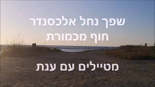 שפך נחל אלכסנדר וחוף תל מכמורת | מטיילים עם ענת- Mikhmoert, Alexander River, Israel | Anat Tour