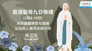 【露德聖母九日敬禮】 第三天：她驚惶不安