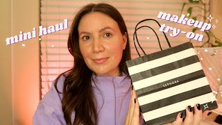 ASMR Sephora Mini Haul 🛍 Makeup Try-On💄✨Soft Spoken \u0026 Whisper 💕 Packaging + Box Sounds