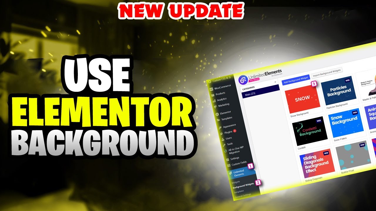 How To Use Elementor Background Slideshow Feature Elementor Slider