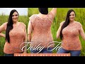 Ensley Tee - Crochet Pattern Tutorial /Top down Raglan/ Blouse / Tee